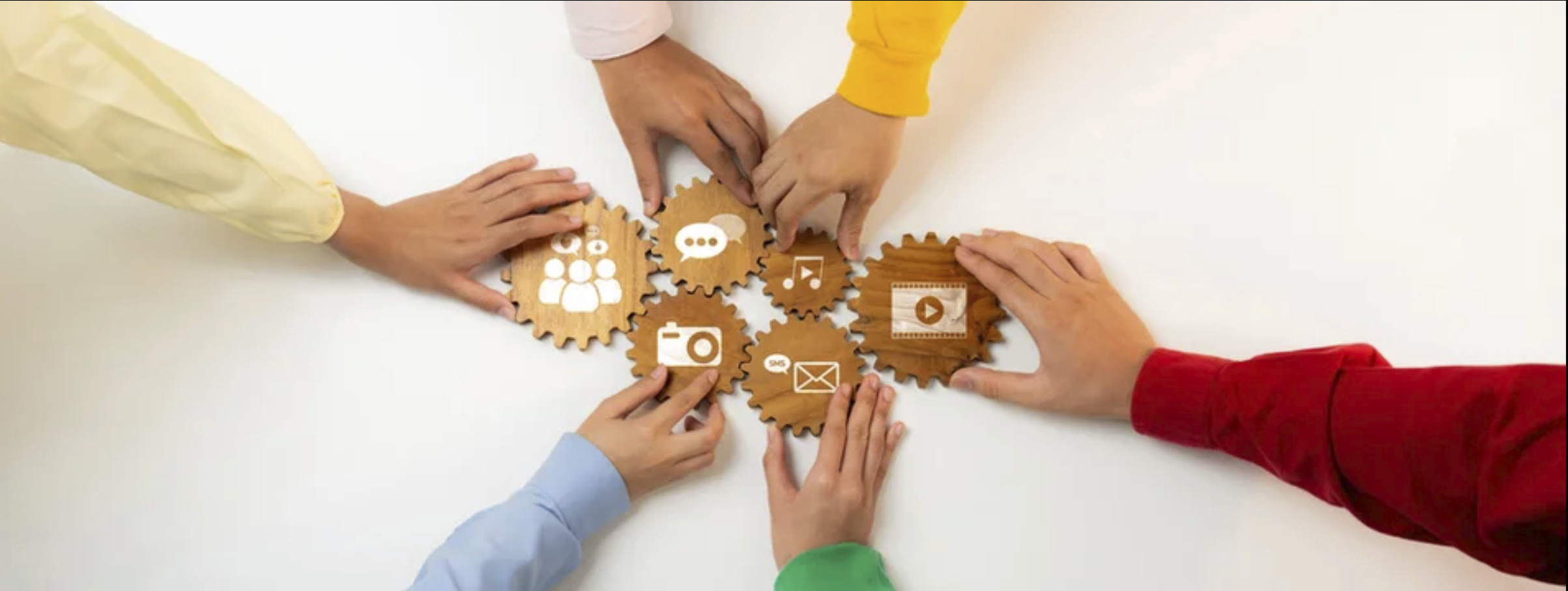 Colleagues collaborating in a business meeting